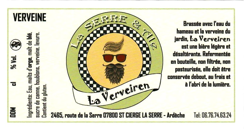 etiquette BRASSERIE LA SERRE & ALE 04