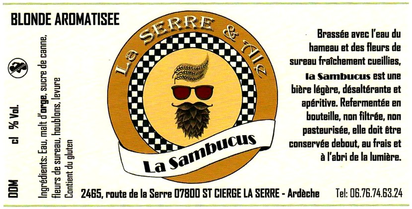 etiquette BRASSERIE LA SERRE & ALE 09