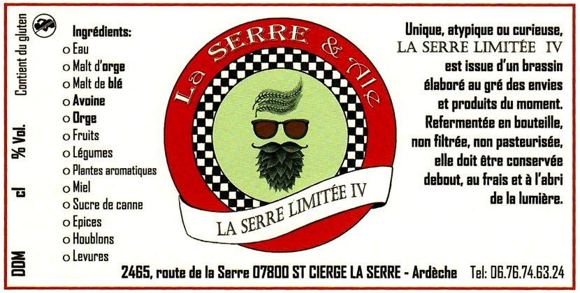 etiquette BRASSERIE LA SERRE & ALE 11