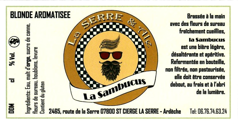 etiquette BRASSERIE LA SERRE & ALE 14