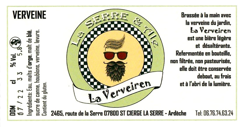 Etiquette BRASSERIE LA SERRE & ALE 16