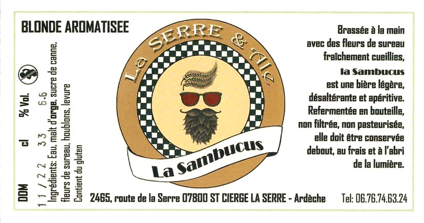 Etiquette BRASSERIE LA SERRE & ALE 19