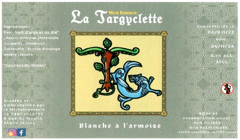 Etiquette BRASSERIE LA TARGYCLETTE 02