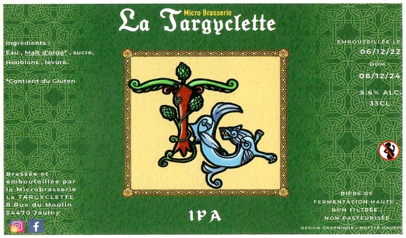Etiquette BRASSERIE LA TARGYCLETTE 03