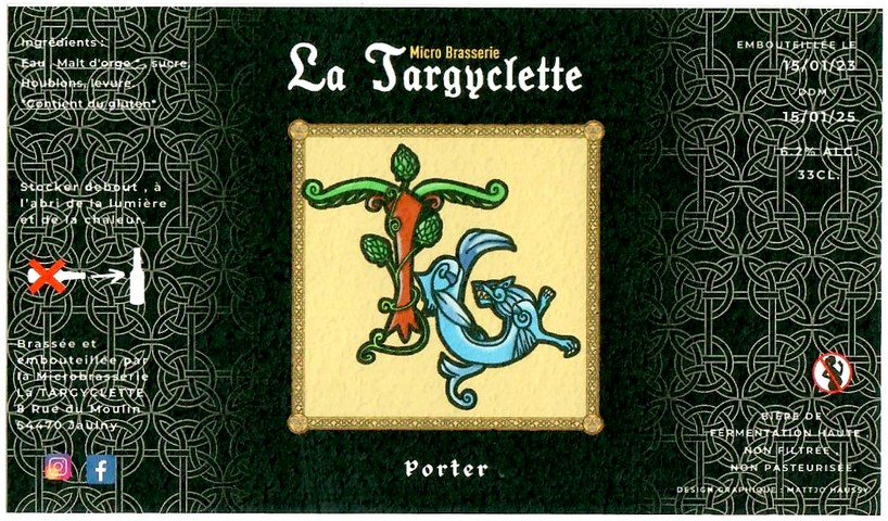 Etiquette BRASSERIE LA TARGYCLETTE 05