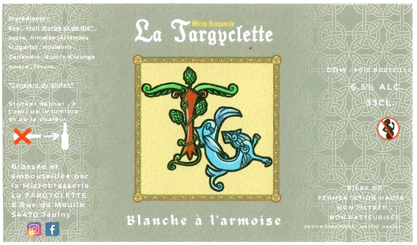 Etiquette BRASSERIE LA TARGYCLETTE 09