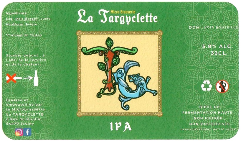 Etiquette BRASSERIE LA TARGYCLETTE 10