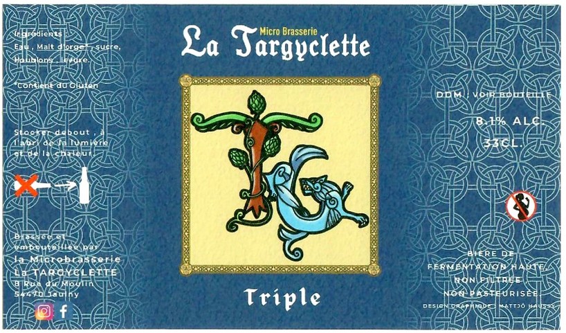 Etiquette BRASSERIE LA TARGYCLETTE 11