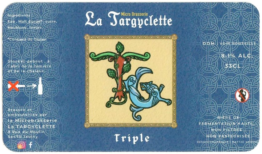 Etiquette BRASSERIE LA TARGYCLETTE 14