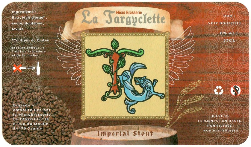 Etiquette BRASSERIE LA TARGYCLETTE 18