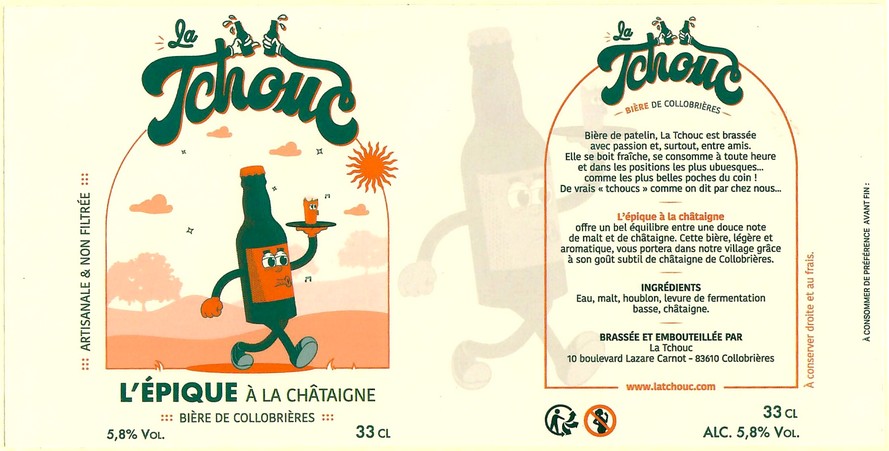 Etiquette BRASSERIE LA TCHOUC 02