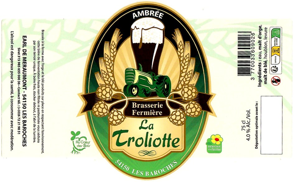 Etiquette BRASSERIE LA TROLIOTTE 03