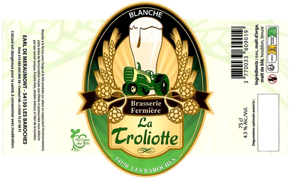 Etiquette BRASSERIE LA TROLIOTTE 05