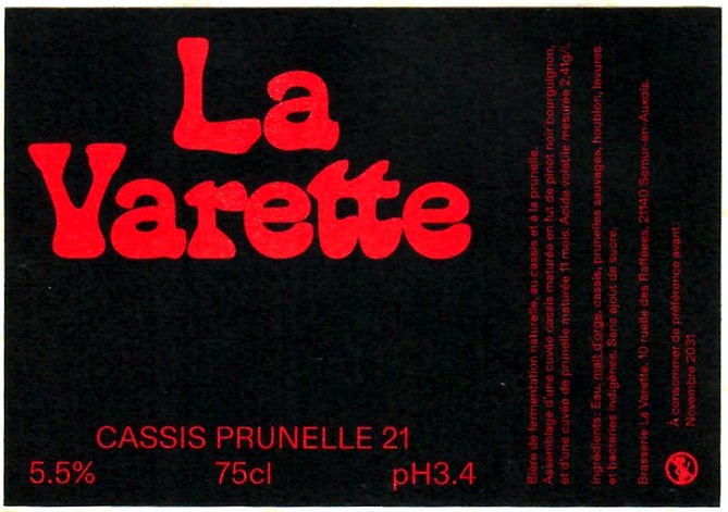 etiquette BRASSERIE LA VARETTE 03