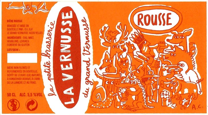 Etiquette BRASSERIE LA VERNUSSE 07