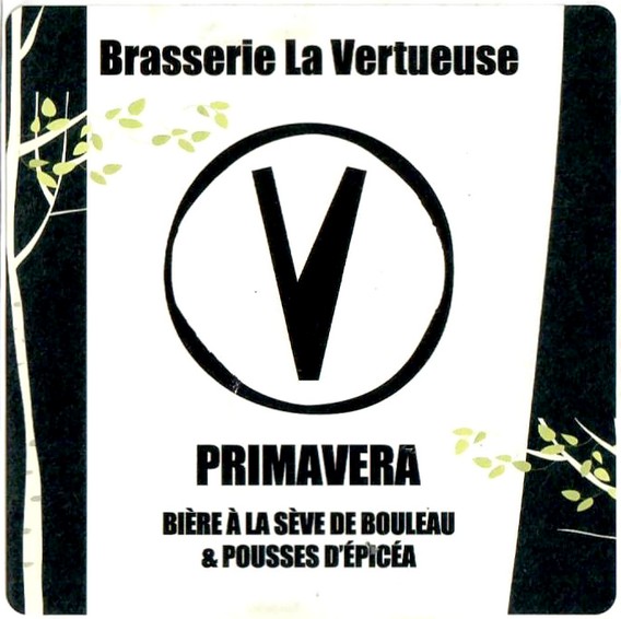 Etiquette BRASSERIE LA VERTUEUSE 28 Etiquette BRASSERIE LA VERTUEUSE 28