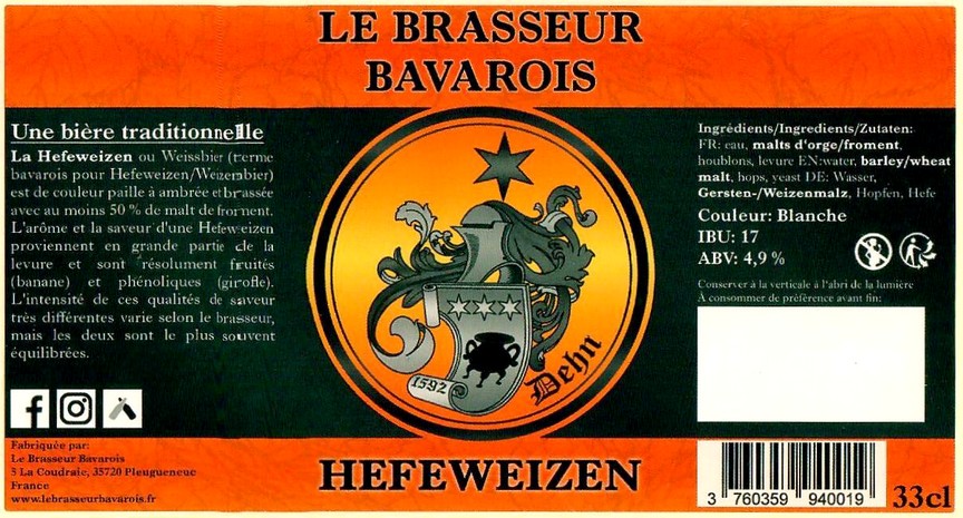 Etiquette BRASSERIE LE BRASSEUR BAVAROIS 05