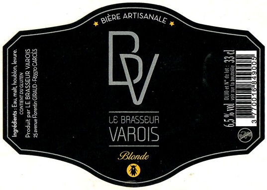 Etiquette BRASSERIE LE BRASSEUR VAROIS 03