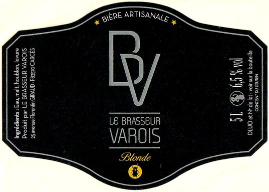Etiquette BRASSERIE LE BRASSEUR VAROIS 04