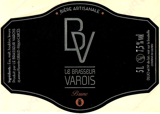 Etiquette BRASSERIE LE BRASSEUR VAROIS 05