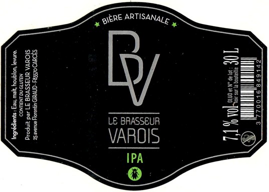 Etiquette BRASSERIE LE BRASSEUR VAROIS 06