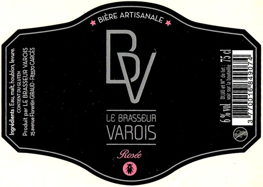 Etiquette BRASSERIE LE BRASSEUR VAROIS 09