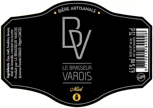 Etiquette BRASSERIE LE BRASSEUR VAROIS 11