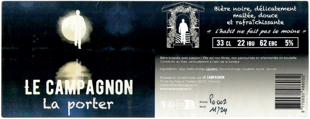 Etiquette BRASSERIE LE CAMPAGNON 01