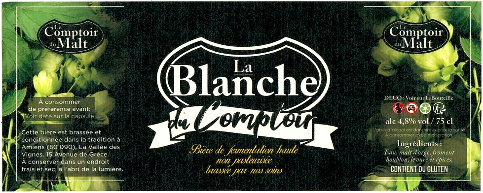 Etiquette BRASSERIE LE COMPTOIR DU MALT 04