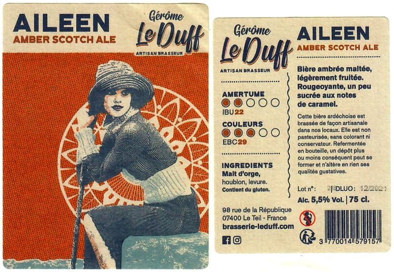 etiquette BRASSERIE LE DUFF 16