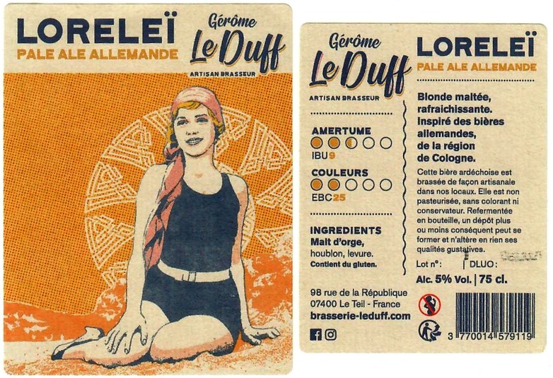 etiquette BRASSERIE LE DUFF 17