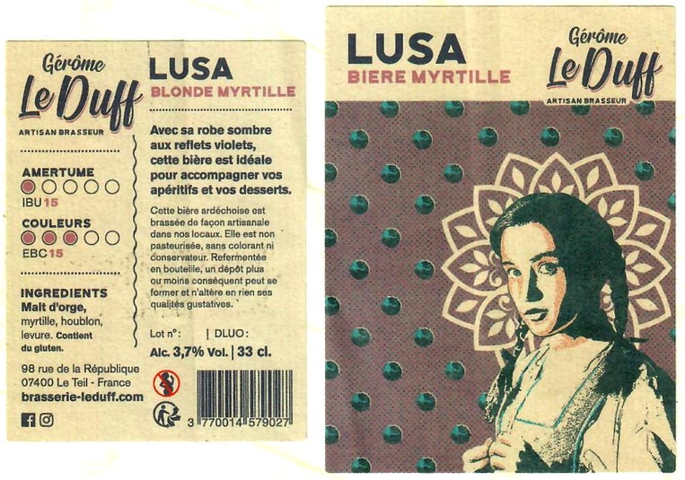 etiquette BRASSERIE LE DUFF 20