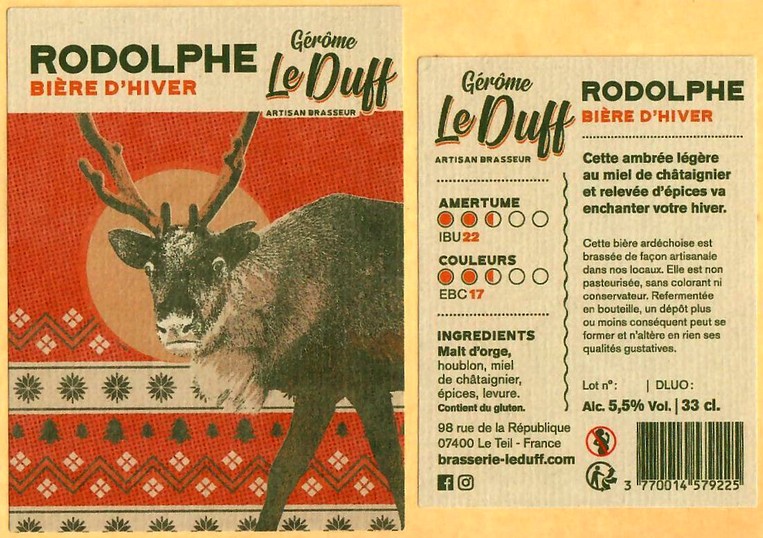 Etiquette BRASSERIE LE DUFF 21