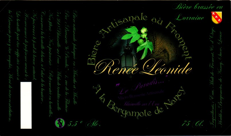 etiquette BRASSERIE LE PARADIS 15