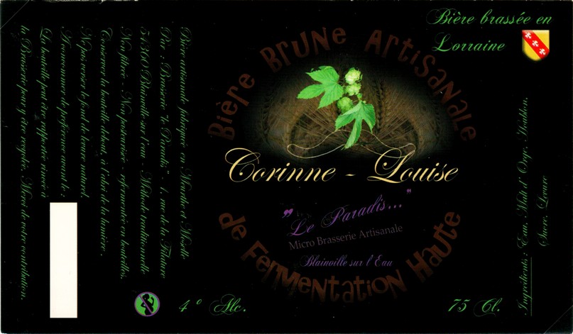 etiquette BRASSERIE LE PARADIS 17