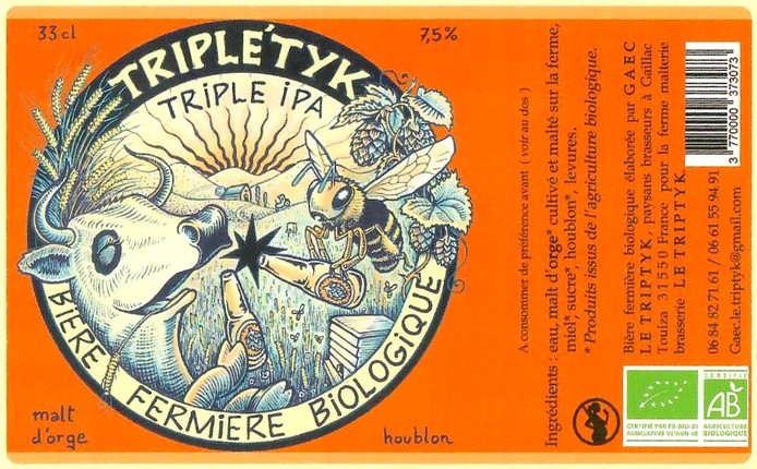 Etiquette BRASSERIE LE TRIPTYK 02