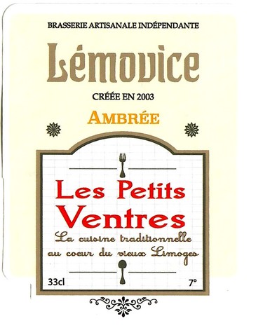 Etiquette BRASSERIE LEMOVICE 04