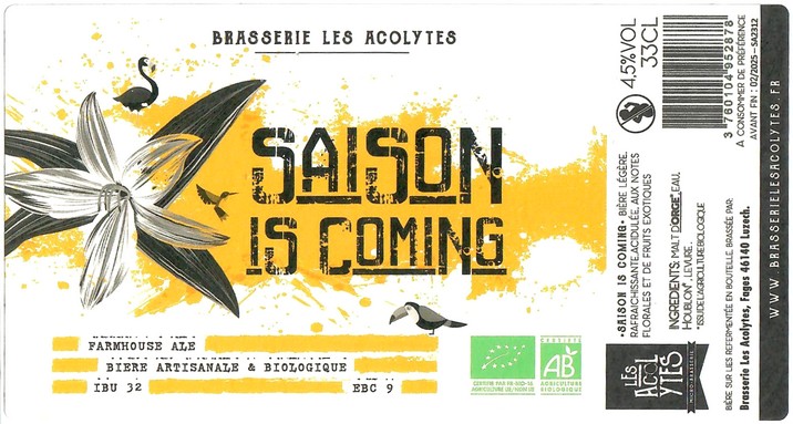 Etiquette BRASSERIE LES ACOLYTES 07