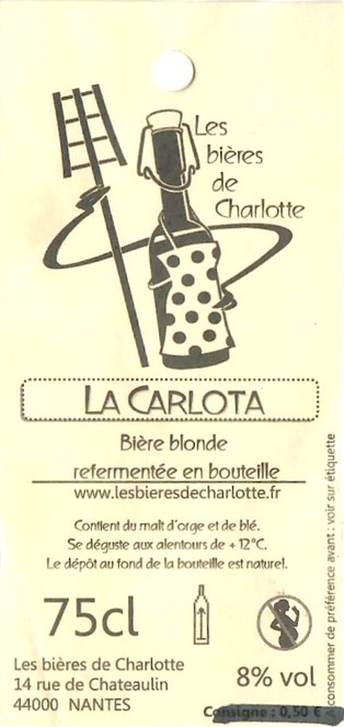 Etiquette BRASSERIE LES BIERES DE CHARLOTTE 18