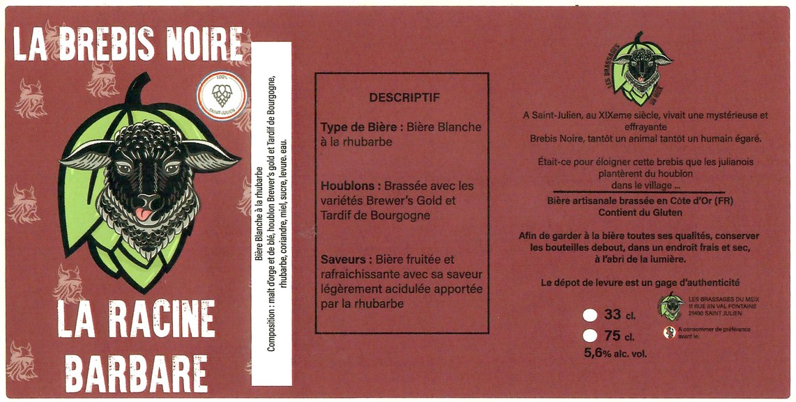 Etiquette BRASSERIE LES BRASSAGES DU MEIX 01