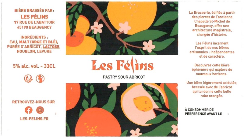 Etiquette BRASSERIE LES FELINS 17