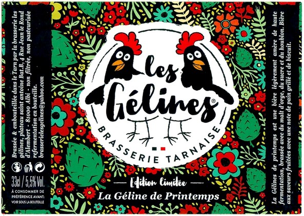 Etiquette BRASSERIE LES GELINES 01