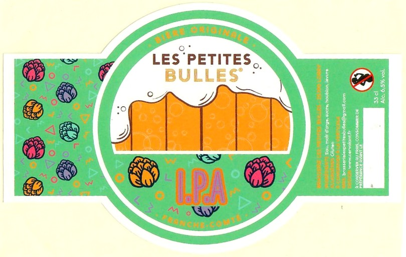 Etiquette BRASSERIE LES PETITES BULLES 03