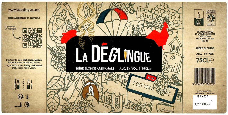 Etiquette BRASSERIE LILLOISE 57