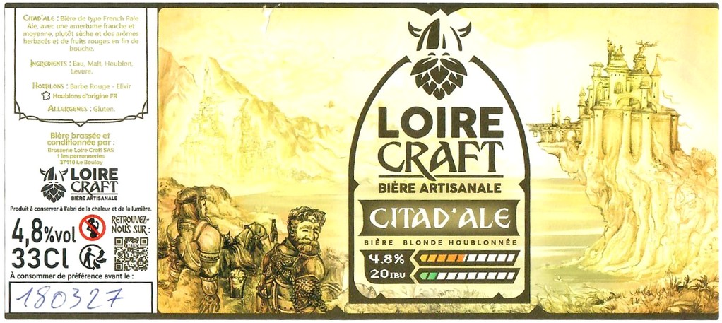 Etiquette BRASSERIE LOIRE CRAFT 02