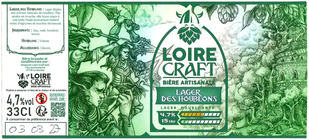 Etiquette BRASSERIE LOIRE CRAFT 07