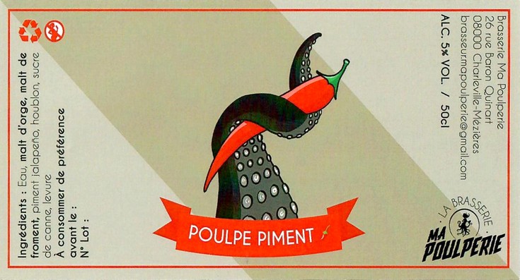 Etiquette BRASSERIE MA POULPERIE 04