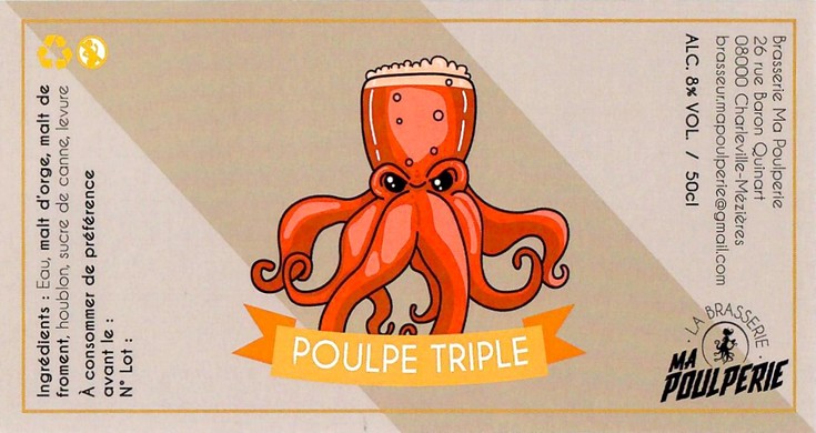Etiquette BRASSERIE MA POULPERIE 05