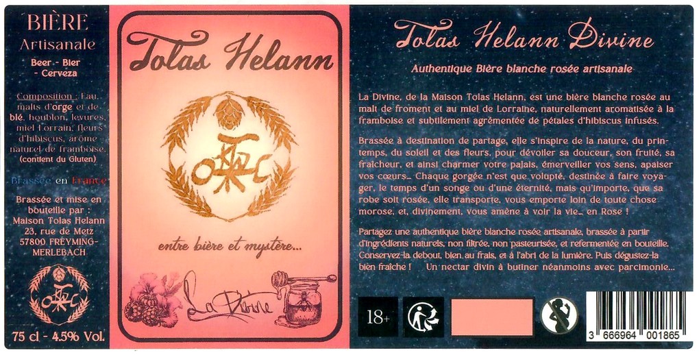 Etiquette BRASSERIE MAISON TOLAS HELANN 11
