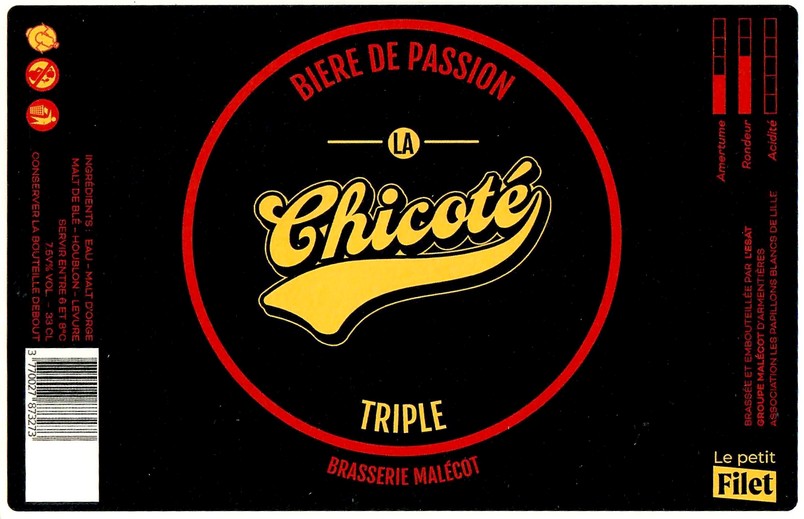 Etiquette BRASSERIE MALECOT 27